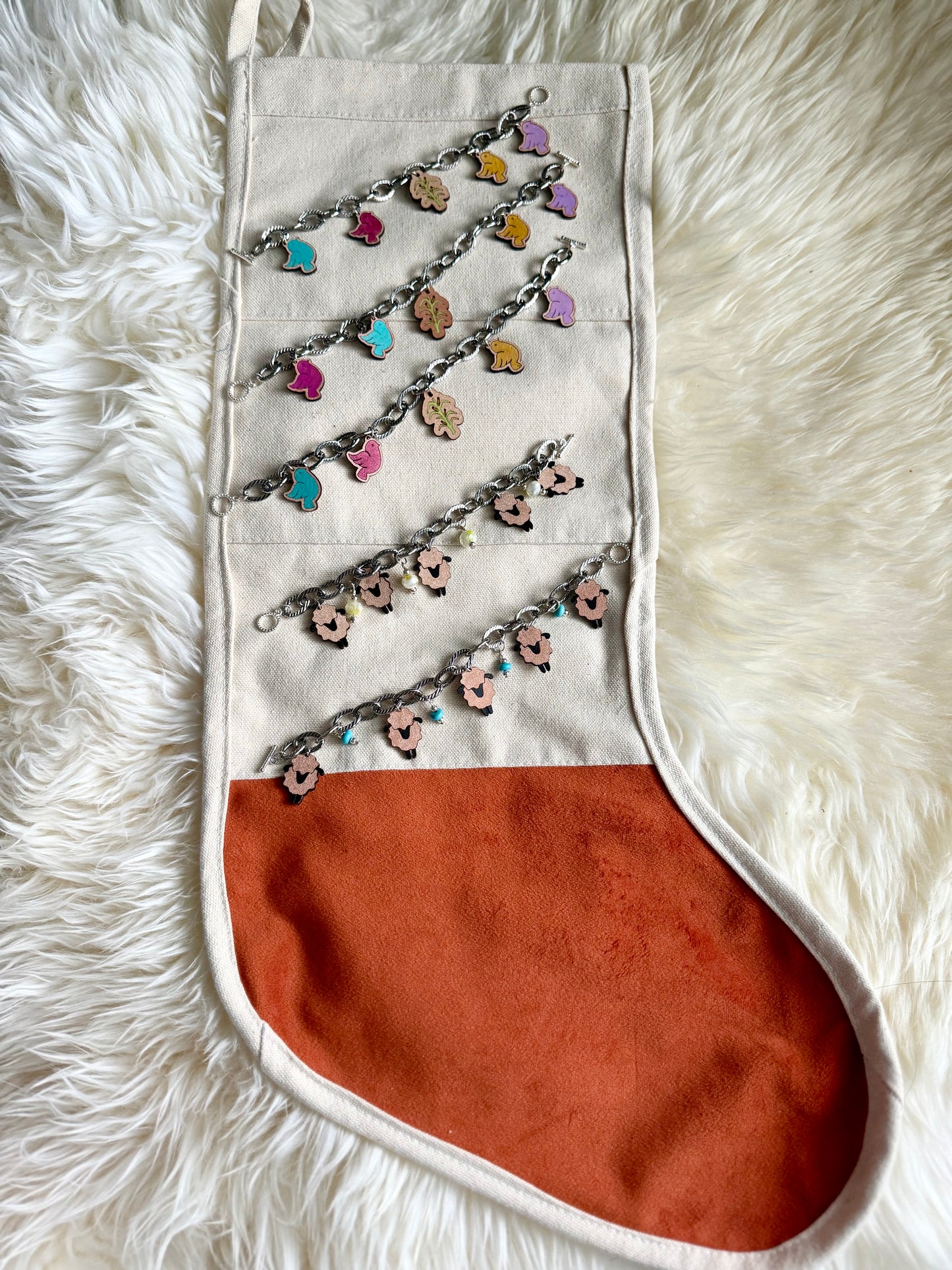 Leather Charm Bracelet