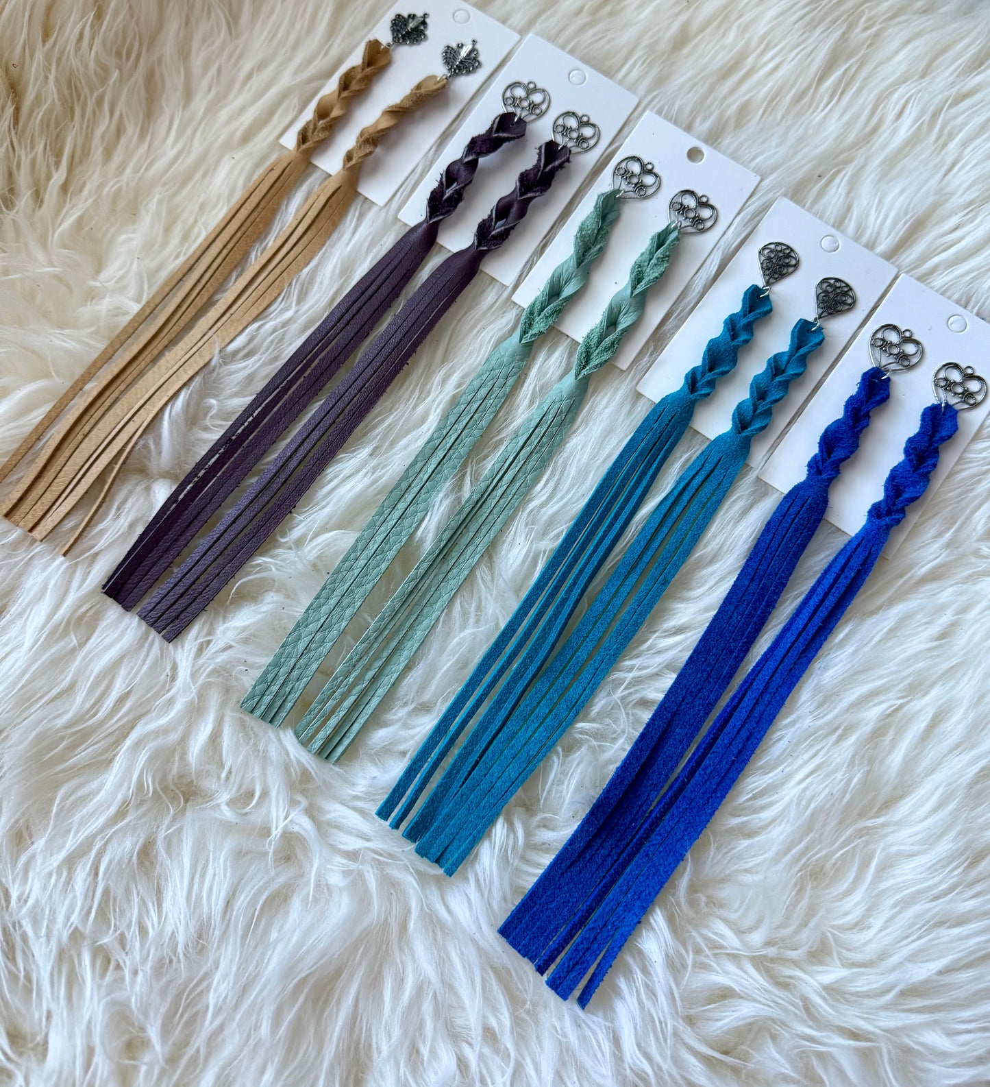 Leather Earring Fringe