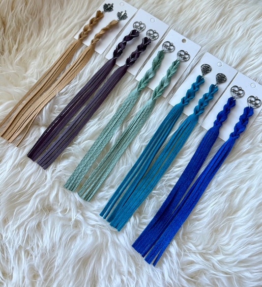 Leather Earring Fringe