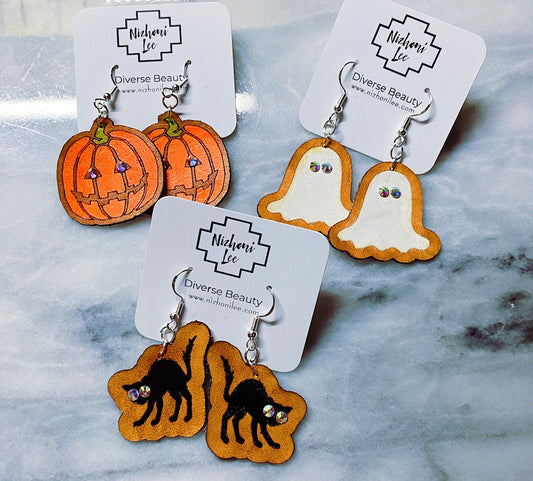 Leather Earring Halloween